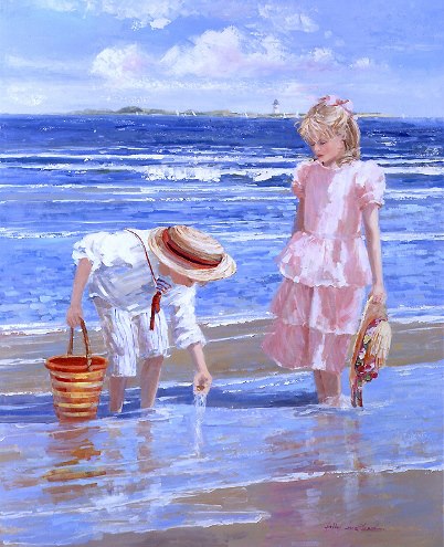 bambini in spiaggia